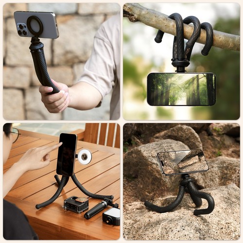 Magnetic Plate Super Flexible Phone Tripod for iPhone / Samsung / Google - 第 15/15 張圖片