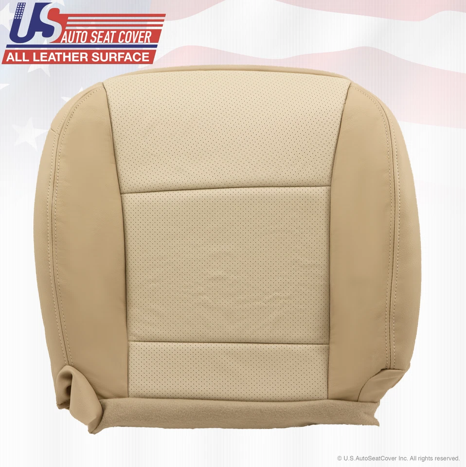 Mercury Mountaineer 2006 2007 conductor y pasajero cubierta inferior de cuero bronceado 2 tonos Foto 3 de 4