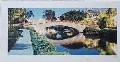 Robert Sheer Spirit Gondoliers At The Venice Canals CA Single Exposure Photo #'d