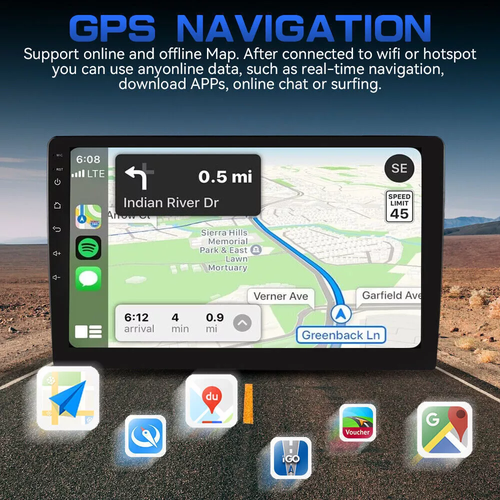 9" Autoradio GPS Navi für Ford Transit Connect Tourneo Connect 2014-2018 Carplay - Bild 9 von 20
