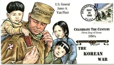 WWLF US COLLINS CACHET FDC CELEBRATE THE CENTURY CTC 3187e  THE KOREAN WAR