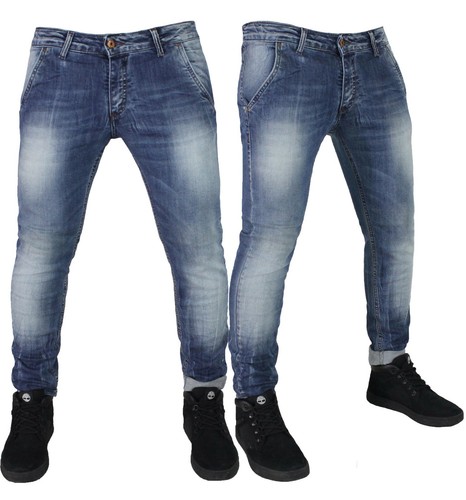 Jeans Uomo Klixs Denim Tasca America pantaloni slim fit skinny  elasticizzati m35 | eBay