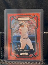 Manny Ramirez 2024 Prizm Ruby Wave Prizm - Red Sox