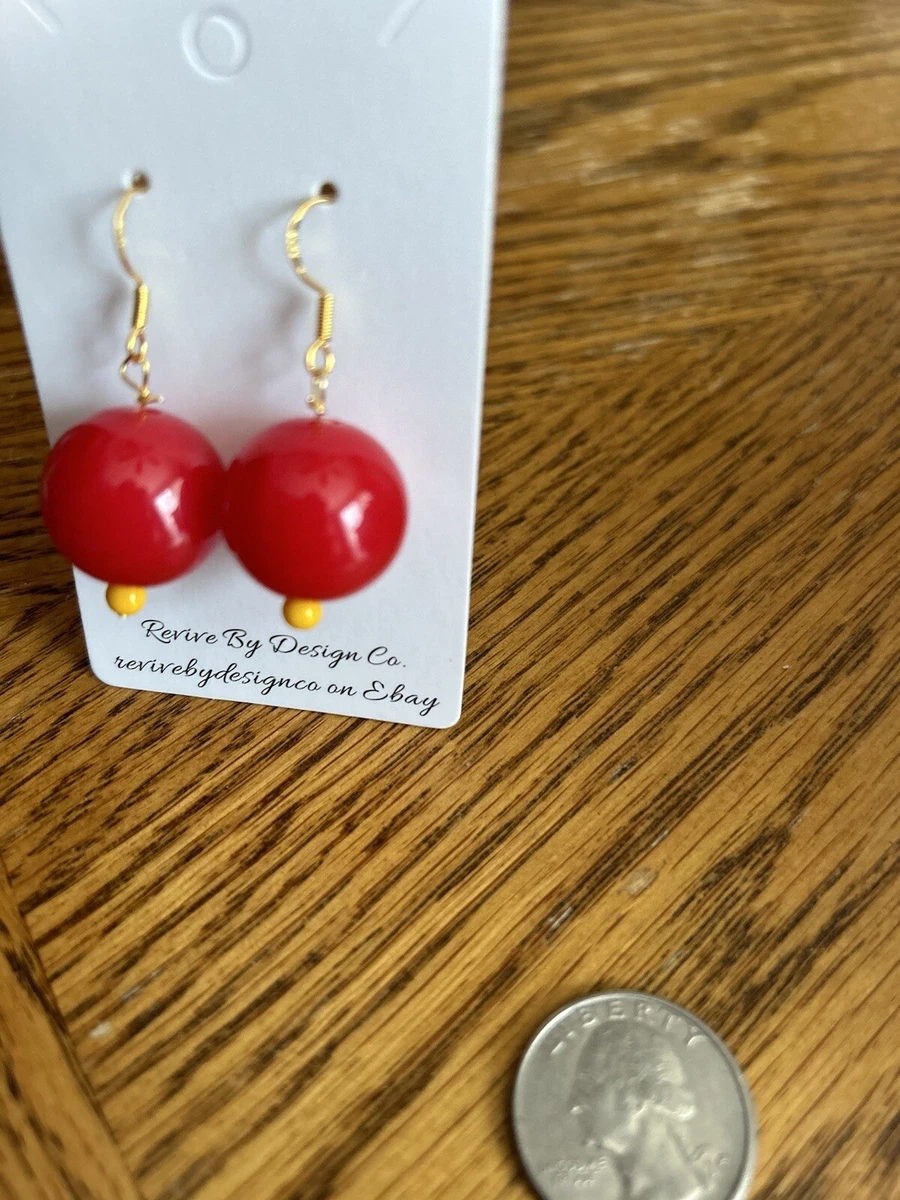 Cherry Red Bubblegum Earrings eBay