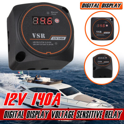 12V 140A Smart Dual Battery System isolator Car Voltage Sensitive Relay VSR