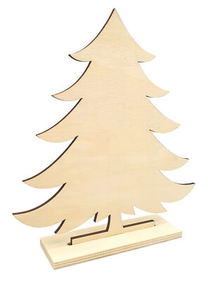 Ipetboom 8 Pièces Lot De Sapins Bois Brut à Peindre Décorations De Noël