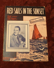 Red Sails in the Sunset  1935 Shapiro  Bernstein Sheet Music