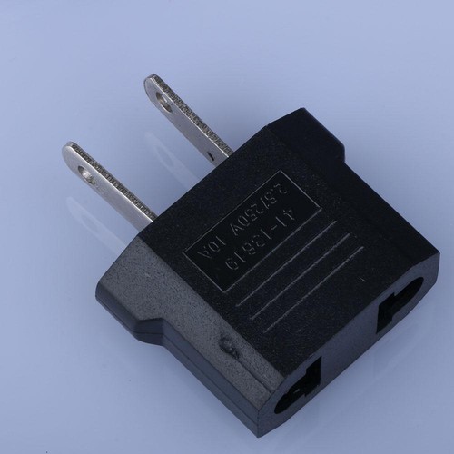 2 Pin European American USA EU To US Jack Converter Adapter Plug Charger - Picture 4 of 7