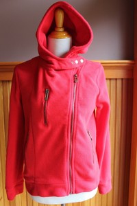 doublju fleece moto jacket