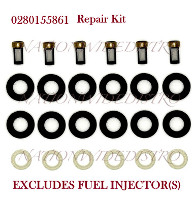 Repair Kit for Fuel Injectors for 2000-2002 Mercury Cougar Mazda MPV 2.5L V6