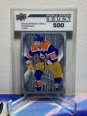 2024-25 Upper Deck Series 2 Hockey LEON DRAISAITL #PC-45 POPULATION COUNT 500