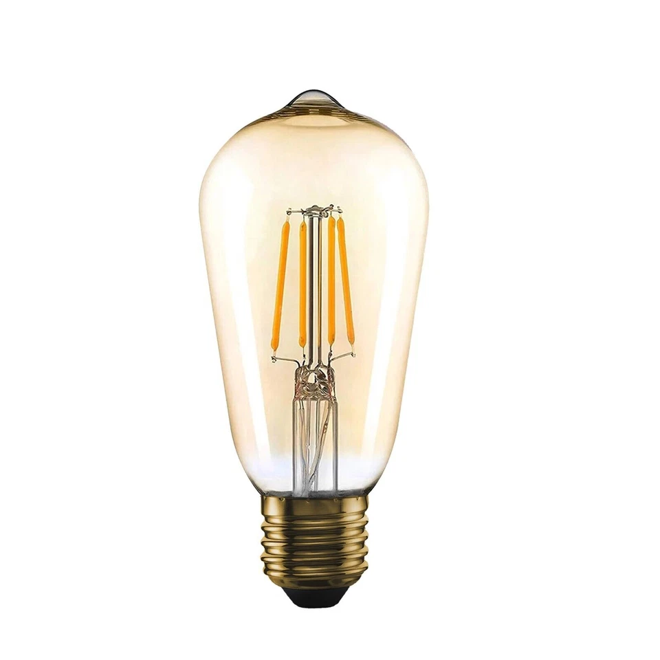 E27 Vintage Filament LED Edison Light Bulb Lamp Decorative ST64 Lightbulb 4W/8W - Image 3 of 4