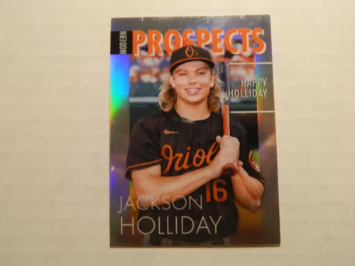 2023 Bowman Chrome Modern Prospects Refractor Card of Jackson Holiday - Orioles