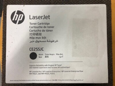 GENUINE HP LJ TONER CARTRIDGE CE255JC BLACK, MFP M521, 500 MFP M525 ...