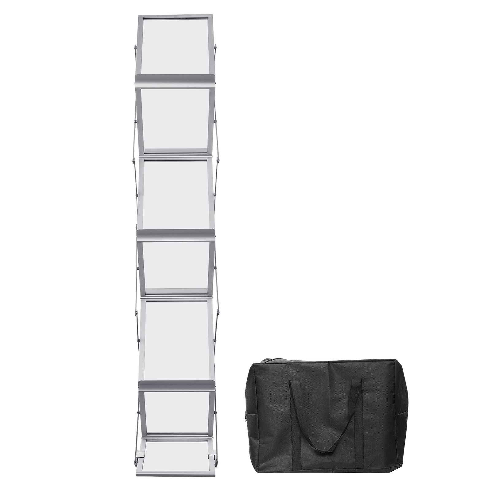 Folding Magazine Display Rack A4 Brochure Holder Exhibition Show Stand