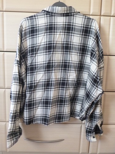 Ladies Black White Check Shirt Size 14 ASOS | eBay