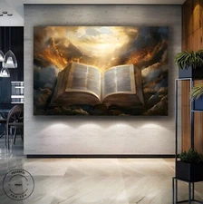 The Holy Bible Canvas Print, Religious Print, Bible Wall Art, Bible Poster 19