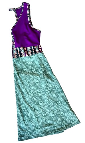 NWT Marmot Becca Dress Girls Sz L Clear Sky Frolic Bright Violet Sleeveless - Picture 10 of 12