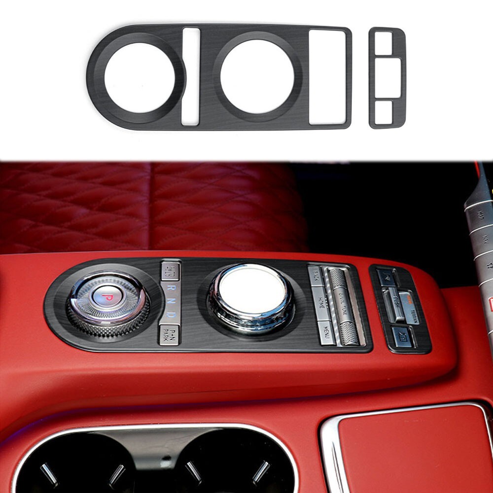 For Genesis GV70 Wood Grain Interior Center Control Gear Shift Panel Cover Trim - Picture 10 of 10