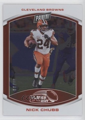 2023 Panini Player of the Day Red 88/99 Nick Chubb #24 3bs