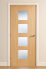 Internal Oak Standard & Glazed 3 Panel Door Brand New Free Delivery