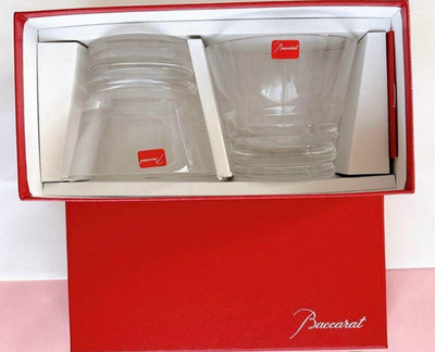 Baccarat Vega Rock glass Crystal glass Pair set with Box