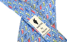 BOY'S VINEYARD VINES TIE BLUE/SOCKS PRINT Width: 3.25" LENGTH 49"