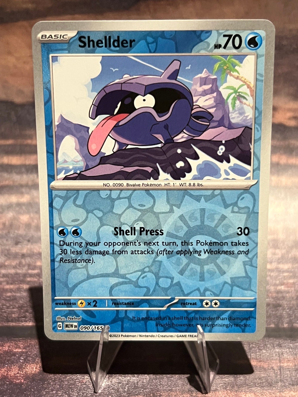 Shellder 090/165 Common SV: Scarlet & Violet 151 Pokemon TCG