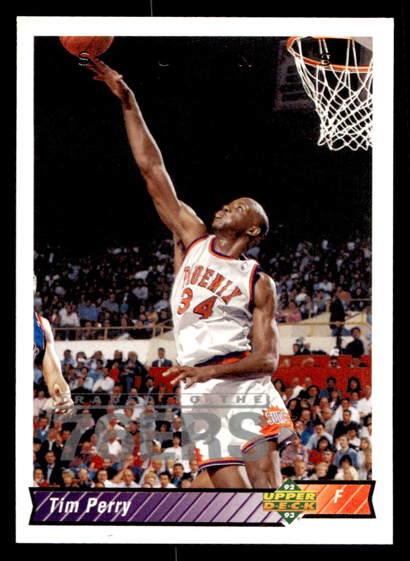 1992-93 Upper Deck - Tim Perry Basketball card Philadelphia 76ers Raw