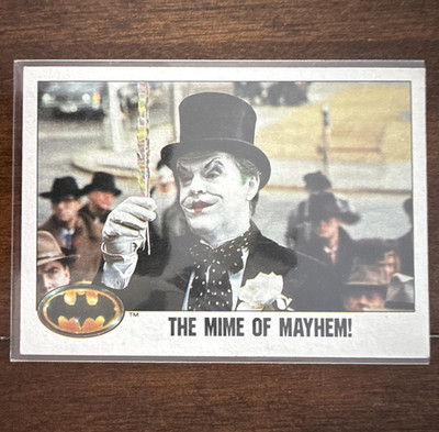Topps 1989 Batman The Mime of Mayhem! The Joker #55 Jack Nickleson