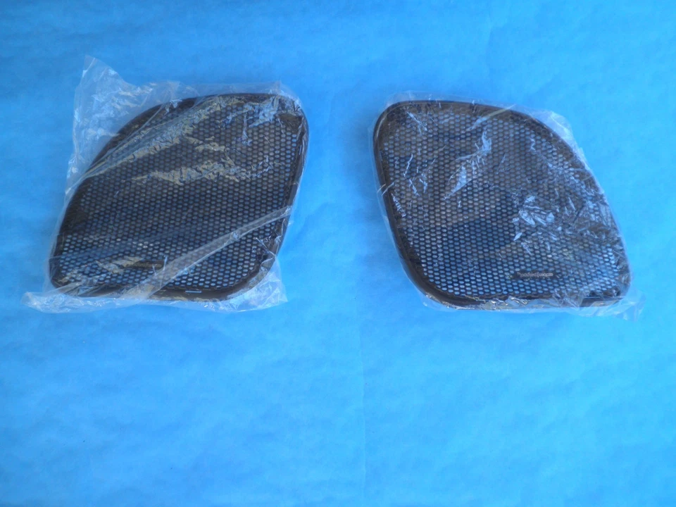 2015-23 HARLEY ROAD GLIDE FAIRING SPEAKER GRILLS BLACK METAL ROCKFORD FOSGATE* - Image 3 of 3