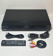 JVC DR-MV80B Dual DVD Recorder  VCR Video Recorder Player Tested w/ Remote