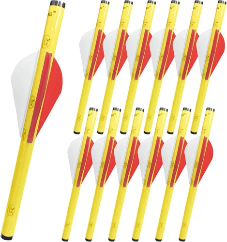 12-Pack Shrink Fletch with 2 Inch Vanes, Stretch Arrow Wraps Universal Fit
