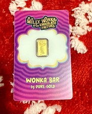 NEW RELEASE!!!! PAMP Willy Wonka 1 Gram Gold Bar 5,000 Mintage With Sleeve!