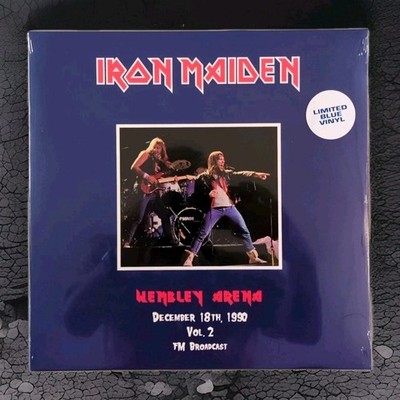 Iron Maiden Wembley Arena 1990 Volume 2  LP Limited Blue Vinyl Record Album 