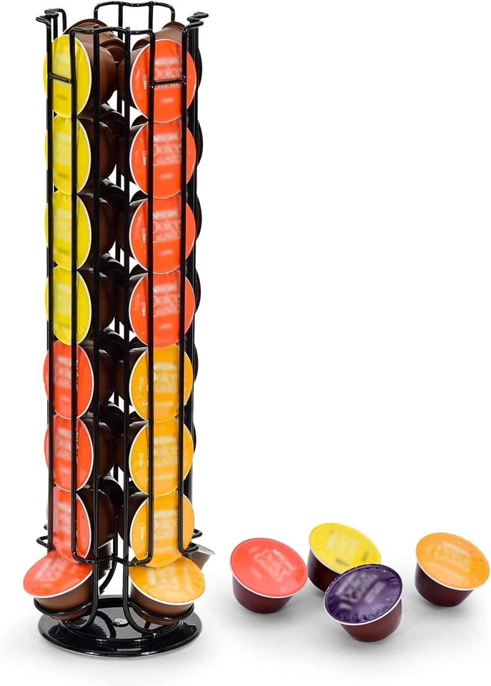 Kapselspender für 32 Kaffeekapseln Kaffeeorganizer schwarz - Bild 3 von 4