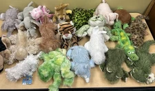 20 Webkinz Ganz Plush Lot Dog Frog Cat Turtle Elephant NO CODES