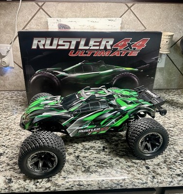 Traxxas Rustler 4x4 Ultimate 1/10 RTR Brushless Stadium Truck (Green)