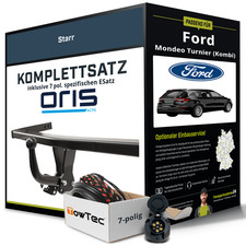 Für FORD Mondeo Turnier V Typ CF Anhängerkupplung starr +eSatz 7pol 14-22 NEU