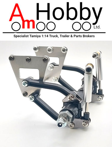 1/14 Tamiya Truck 120 mm set-up asse tag non motorizzato, Scania/Grand Hauler/Volvo/MAN - Foto 5 di 7
