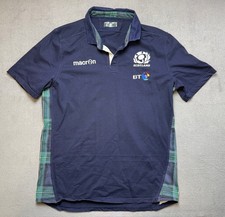 Macron Scotland Rugby World Cup 2015 Rugby Shirt Navy Mens size 3XL