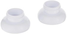Two JOOVY Boob Breast Pump Adapters for Glass Bottles, BPA-Free White 