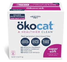 ökocat Super Soft Wood Clumping Cat Litter, Unscented,11.2 pounds - Natural I...