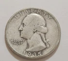 1935 Washington Quarter • 90% Silver • Circulated • X99