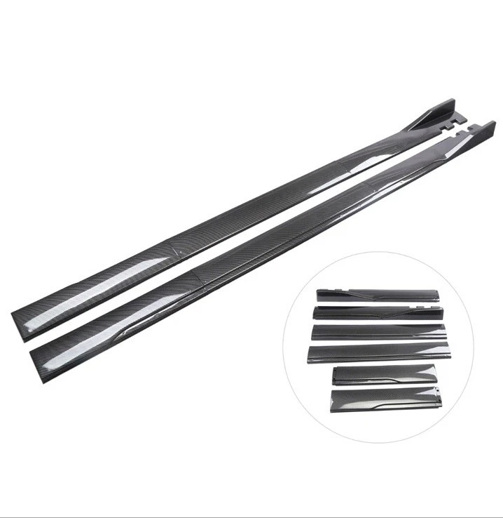 Panel basculante de faldón lateral de fibra de carbono apto para 2 m/78,7 pulgadas para Honda Accord 2000-21 Foto 2 de 4