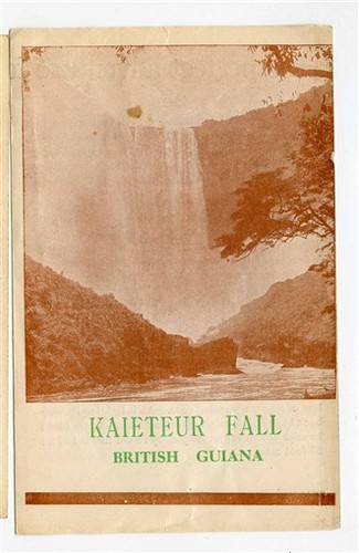 Kaieteur Fall 7 Dayr Tour Brochure British Guiana 1920's