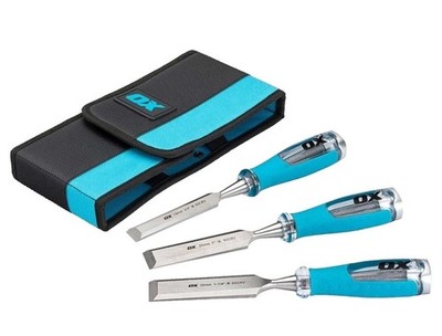 Ox Tools Holzmeißel-Set 3-teilig Holzbearbeitung Meißeln, OX-P371203