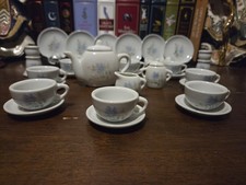 Vintage Strombecker Corp Porcelain Mini Tea Set 34 Pcs Floral