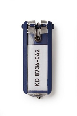 DURABLE Schlüsselanhänger KEY CLIP blau 6 Stück