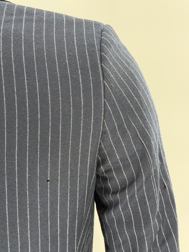 BARTORELLI NAPOLI 3 Piece Suit Pin Striped Blue Men’s 46 Wool Cashmere  - Picture 9 of 21